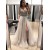 A-Line V-Neck Beaded Tulle Long Prom Dresses Formal Evening Dresses 601275