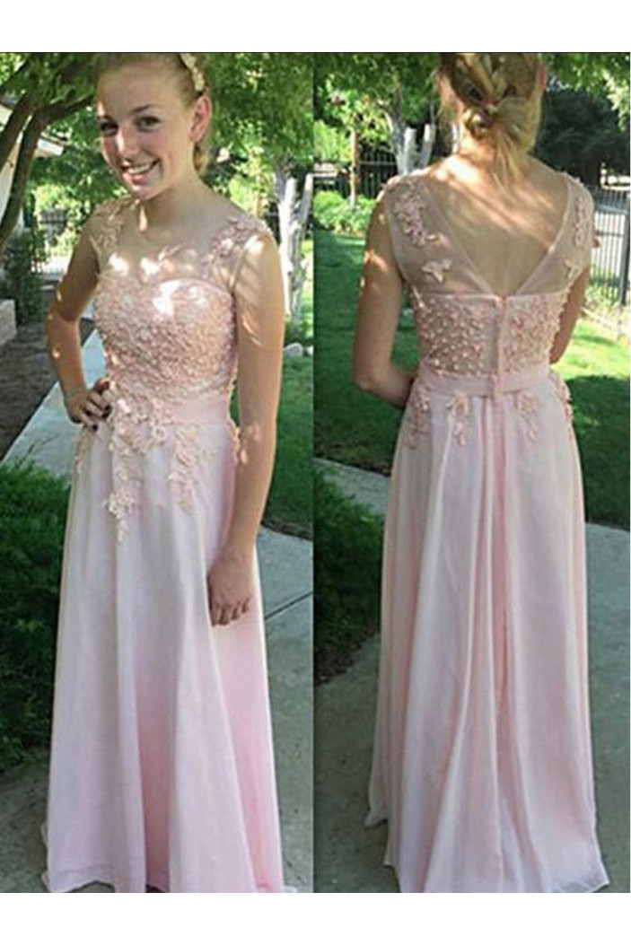 Elegant Long Chiffon Prom Dress Formal Evening Dresses 601371