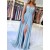 A-Line Beaded Lace Chiffon Long Prom Dress Formal Evening Dresses 601441
