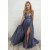 A-Line V-Neck Sparkling Long Prom Dress Formal Evening Dresses 601518