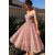 A-Line Off-the-Shoulder Sparkling Prom Dress Formal Evening Dresses 601539