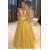 A-Line V-Neck Beaded Long Prom Dress Formal Evening Dresses 601562