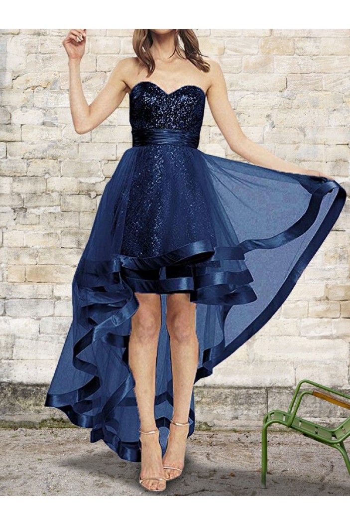 High Low Sweetheart Prom Dress Formal Evening Dresses 601661
