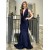 Mermaid Long Navy Blue V-Neck Long Prom Dress Formal Evening Dresses 601718