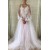 A-Line Lace Tulle Long Sleeves Prom Dress Formal Evening Dresses 601769