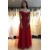 A-Line Lace Tulle Off-the-Shoulder Long Prom Dress Formal Evening Dresses 601789