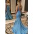 Mermaid V-Neck Sparkle Long Prom Dress Formal Evening Dresses 601793