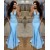 Mermaid V-Neck Long Prom Dress Formal Evening Dresses 601805