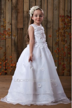 Ball Gown Floor Length Beaded Flower Girl Dresses 2050013