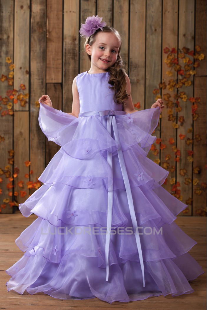 Ball Gown Floor Length Beaded Flower Girl Dresses 2050014