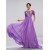 A-Line Beaded Short Sleeve Long Chiffon Mother of the Bride Dresses M010046
