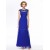 Long Blue Beaded Mother of the Bride Dresses M010054