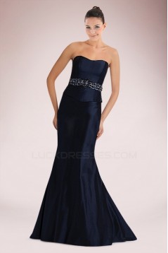 Trumpet/Mermaid Strapless Beaded Long Mother of the Bride Dresses with A Jacket M010094