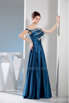 A-Line Beaded Long Mother of the Bride Dresses 2040057
