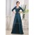 A-Line Floor-Length 3/4 Sleeve Satin Taffeta Mother of the Bride Dresses with A Jacket 2040067