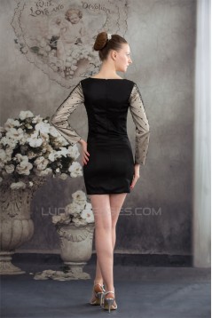 Sequins Short/Mini Silk like Satin Fine Netting Mother of the Bride Dresses 2040070