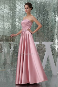 A-Line Strapless Beading Floor-Length Mother of the Bride Dresses w2040091