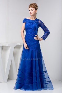 A-Line Beading Lace Organza Evening Mother of the Bride Dresses 2040111