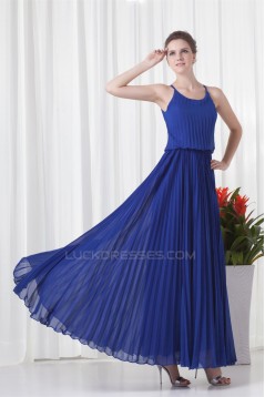 Ankle-Length A-Line Scalloped Ruffles Chiffon Mother of the Bride Dresses 2040164