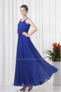 Ankle-Length A-Line Scalloped Ruffles Chiffon Mother of the Bride Dresses 2040164