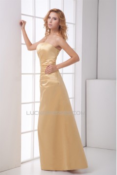 A-Line Floor-Length Sleeveless Strapless Mother of the Bride Dresses 2040177