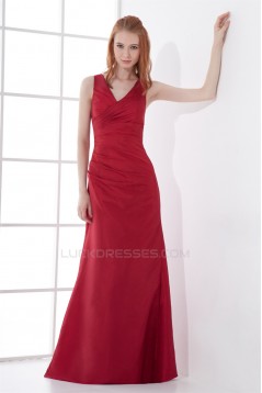 A-Line Sleeveless Taffeta Floor-Length V-Neck Mother of the Bride Dresses 2040197