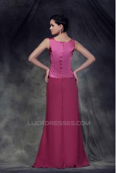 Sheath/Column Long Mother of the Bride Dresses with A Jacket 2040212