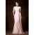 Long Pink Lace Chiffon Half Sleeves Floor Length Mother of The Bride Dresses 3040009
