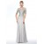 Beaded Jewel Neckline Long Mother of The Bride Dresses 602006