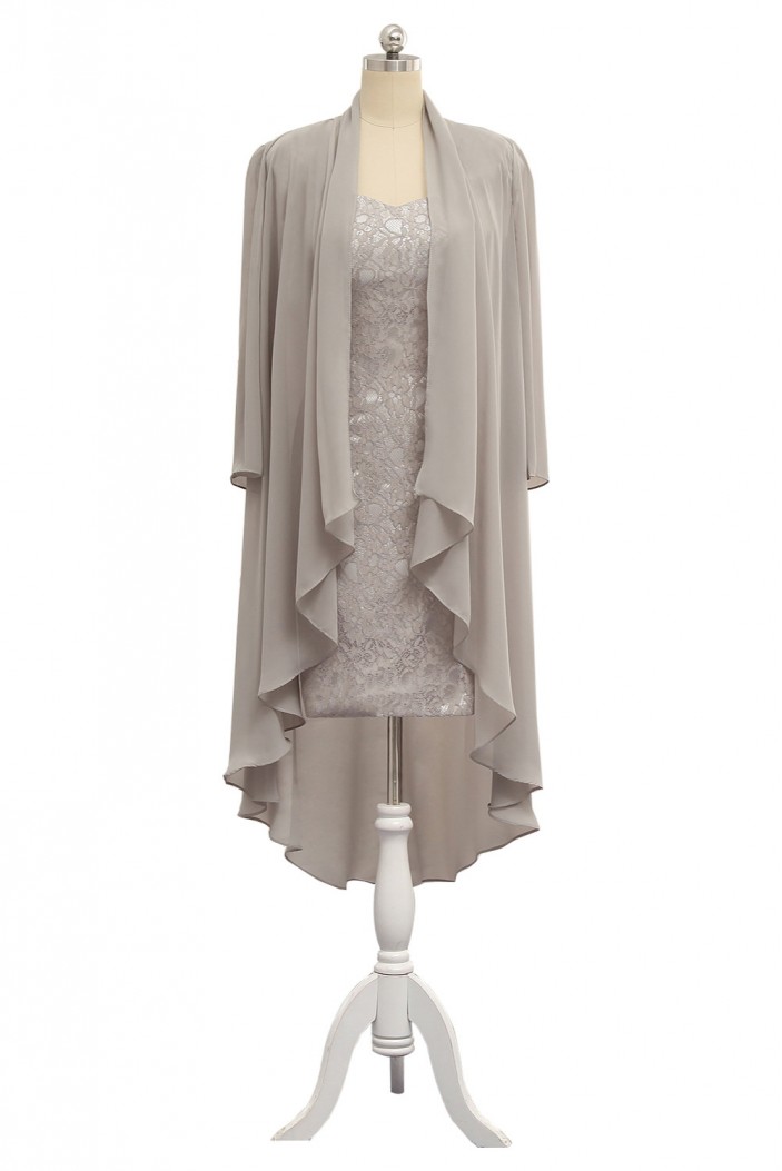 Sheath/Column Lace Chiffon Mother of The Bride Dresses 602007