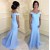 Mermaid Off-the-Shoulder Long Mother of The Bride and Groom Dresses 602039