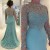 Mermaid Beaded Lace Appliques Long Sleeves Mother of The Bride Dresses 602104