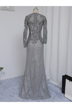 Long Sleeves Beaded Lace Mother of The Bride Dresses 602158