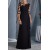Lace Chiffon Long Black Mother of The Bride Dresses 602166