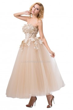 Ball Gown Strapless Tulle Wedding Dresses WD010024