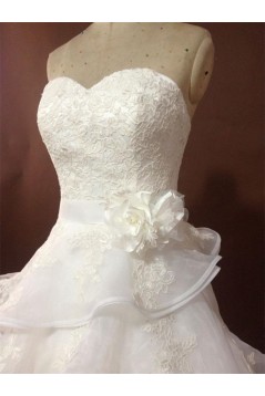 A-line Sweetheart Chapel Train Bridal Wedding Dresses WD010054
