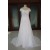 A-line Off the Shoulder Sweep Train Chiffon Bridal Wedding Dresses WD010098
