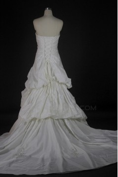 A-line Sweetheart Chapel Train Bridal Wedding Dresses WD010127