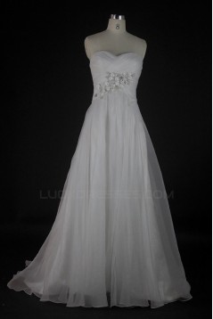 A-line Sweetheart Court Train Bridal Wedding Dresses WD010135