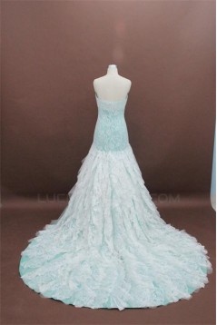Elegant A-line Sweetheart Chapel Train Lace Bridal Wedding Dresses WD010150