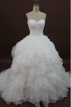 Ball Gown Sweetheart Chapel Train Bridal Wedding Dresses WD010172