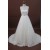 A-line Chapel Train Beaded Lace Bridal Wedding Dresses WD010178