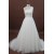A-line One Shoulder Chapel Train Beaded Bridal Wedding Dresses WD010180