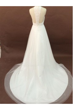 Sexy A-line Chapel Train Bridal Wedding Dresses WD010181