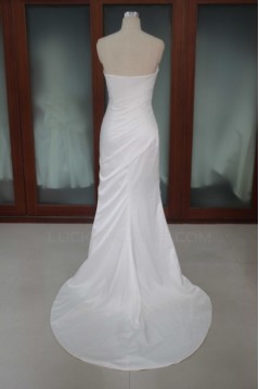 Trumpet/Mermaid Sweetheart Court Train Beaded Bridal Wedding Dresses WD010184