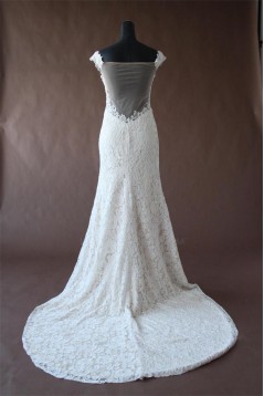 Trumpet/Mermaid Off the Shoulder Lace Bridal Wedding Dresses WD010198
