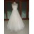 A-line Strapless Beaded Lace Bridal Wedding Dresses WD010203
