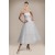 A-line Strapless Tea Length Bridal Wedding Dresses WD010228