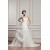 A-line Strapless Court Train Bridal Wedding Dress WD010230