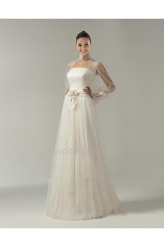 A-line Strapless Bridal Wedding Dress WD010237